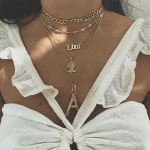 Libra zodiac sign neckles